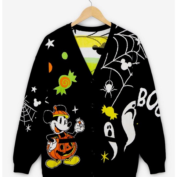 Disney Mickey Mouse Halloween Icons Cardigan